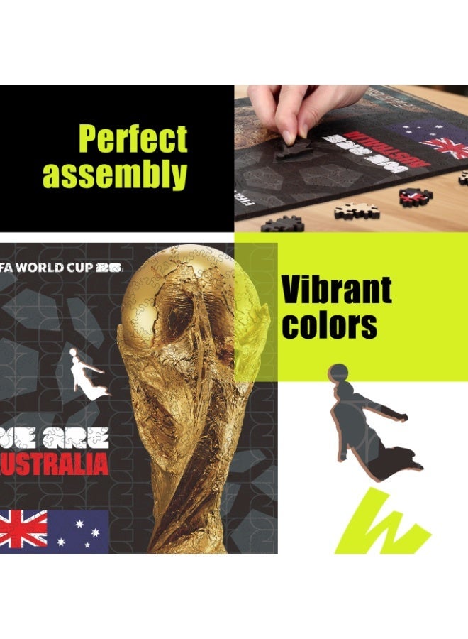 FIFA World Cup Official FIFA World Cup 2026 Wooden Puzzle – Trophy Australia | Licensed Adults Puzzle 14+ - Image 3